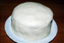 Пошаговое фото рецепта «Новогоднее пирожное Снежинка »
