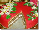 Пошаговое фото рецепта «Торт Зимние цветы»