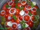 Пошаговое фото рецепта «Быстро маринованные помидорчики»
