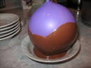 Пошаговое фото рецепта «Десерт Шоколадное яйцо с мороженым»