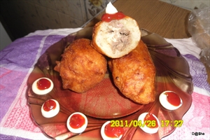 Фото рецепта «Орские ливерные пирожки из жидкого теста»