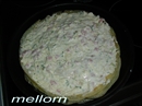 Пошаговое фото рецепта «Блино-сырный торт на завтрак»