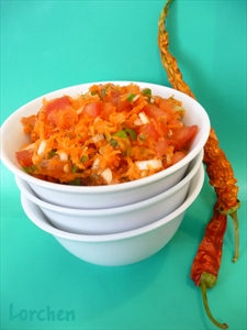 Фото рецепта «Морковная сальса с чили хабанеро»