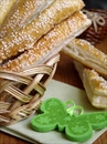Пошаговое фото рецепта «Соленые палочки с кунжутом»