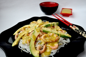 Фото рецепта «Салат Эби авокадо (по мотивам японской кухни)»
