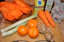 Пошаговое фото рецепта «Фуршетный новогодний суп с тыквой, мандаринами и имбирём»