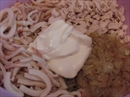 Пошаговое фото рецепта «Салат с кальмарами Нежный»