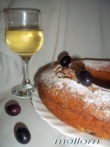 Фото рецепта «Кекс на белом вине с виноградом»
