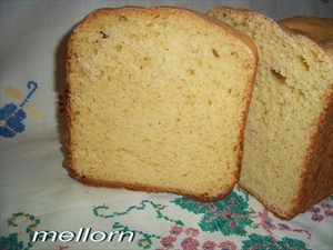 Фото рецепта «Кукурузный хлеб на топленом молоке для ХП»