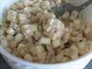 Пошаговое фото рецепта «Слоеные булочки с яблочно-банановой начинкой»