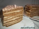 Пошаговое фото рецепта «Кофейный торт с заварным кремом (на сковороде)»