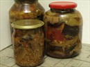 Пошаговое фото рецепта «Вкусная закуска из баклажанов, перца и помидоров на зиму»