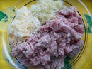 Пошаговое фото рецепта «Очень-очень вкусные, нежные, сочные мясные котлеты с сыром и кабачком»