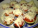 Пошаговое фото рецепта «Баклажаны запеченные с помидором и сыром»