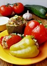 Пошаговое фото рецепта «Овощи фаршированные пёстрой начинкой»