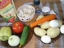 Пошаговое фото рецепта «Салат Сытный»