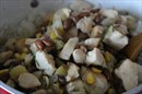 Пошаговое фото рецепта «Лимонный рис с курицей, кинзой и фасолью»