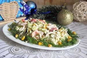Фото рецепта «Салат с кальмарами»