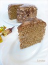 Фото-отзыв рецепта «Кофейный торт с заварным кремом (на сковороде)»
