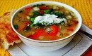 Пошаговое фото рецепта «Суп куриный с рисом и с сезонными овощами»