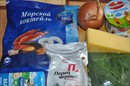 Пошаговое фото рецепта «Блинный пирог с жульеном из морепродуктов»